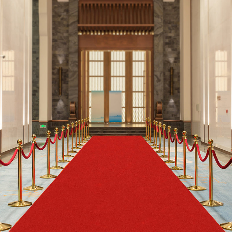 Hokku Designs Alessja 32.8Ft Long Runway Red Carpet For Indoors